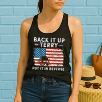 Back Up Terry Put It In Reverse Firework Funny 4th Of July Womens Tank Top