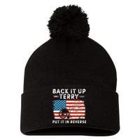 Back Up Terry Put It In Reverse Firework Funny 4th Of July Pom Pom 12in Knit Beanie