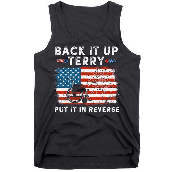 Back Up Terry Put It In Reverse Firework Funny 4th Of July Tank Top
