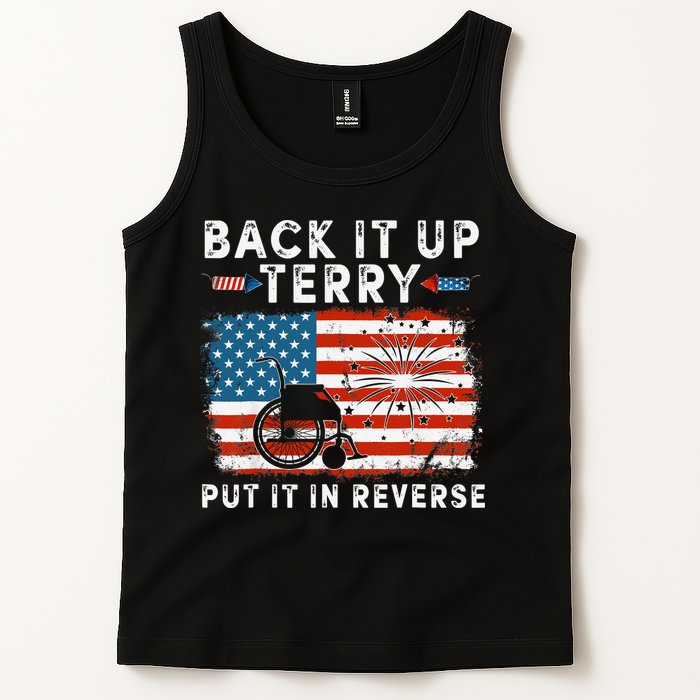 Back Up Terry Put It In Reverse Firework Funny 4th Of July Tank Top