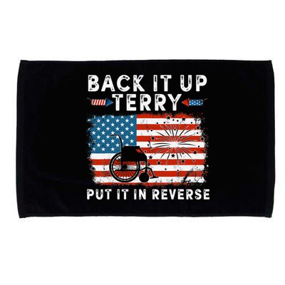 Back Up Terry Put It In Reverse Firework Funny 4th Of July Microfiber Hand Towel