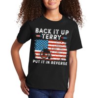 Back Up Terry Put It In Reverse Firework Funny 4th Of July Kids T-Shirt
