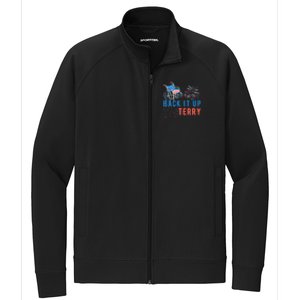 Back Up Terry Put It In Reverse Fireworks Independence Day Great Gift Stretch Full-Zip Cadet Jacket