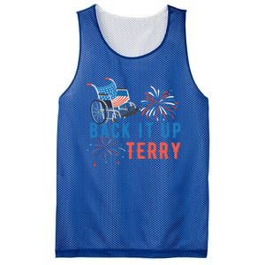 Back Up Terry Put It In Reverse Fireworks Independence Day Great Gift Mesh Reversible Basketball Jersey Tank