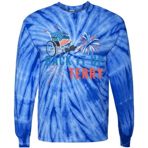 Back Up Terry Put It In Reverse Fireworks Independence Day Great Gift Tie-Dye Long Sleeve Shirt