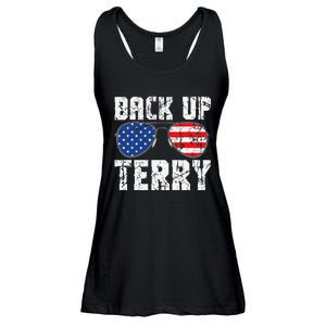 Back Up Terry American Flag USA 4th Of July Sunglasses Ladies Essential Flowy Tank