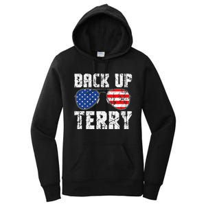 Back Up Terry American Flag USA 4th Of July Sunglasses Women's Pullover Hoodie