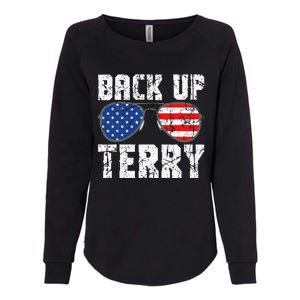 Back Up Terry American Flag USA 4th Of July Sunglasses Womens California Wash Sweatshirt