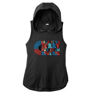 Back Up Terry Put It In Reverse Funny 4th Of July Firework Gift Ladies PosiCharge Tri-Blend Wicking Draft Hoodie Tank