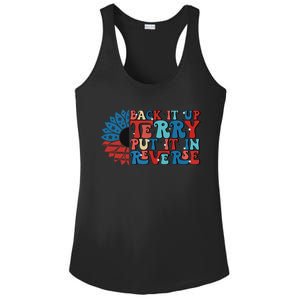 Back Up Terry Put It In Reverse Funny 4th Of July Firework Gift Ladies PosiCharge Competitor Racerback Tank