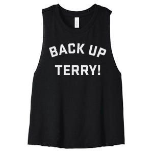 Back Up Terry! Wheelchair Fireworks Women's Racerback Cropped Tank