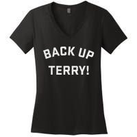 Back Up Terry! Wheelchair Fireworks Women's V-Neck T-Shirt