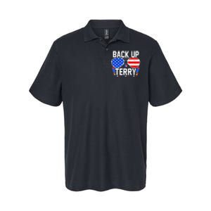 Back Up Terry Funny 4th Of July Us Flag Patriotic Fireworks Softstyle Adult Sport Polo