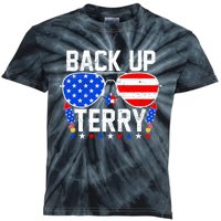 Back Up Terry Funny 4th Of July Us Flag Patriotic Fireworks Kids Tie-Dye T-Shirt