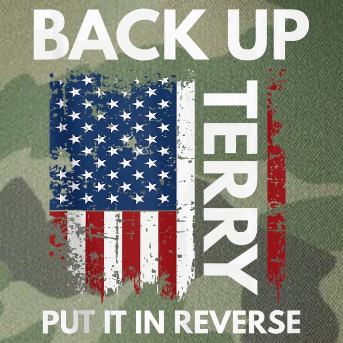 Back Up Terry Put It In Reverse Funny 4th of July Legacy Tie Dye Trucker Hat