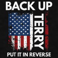 Back Up Terry Put It In Reverse Funny 4th of July Ladies PosiCharge Tri-Blend Wicking Tank