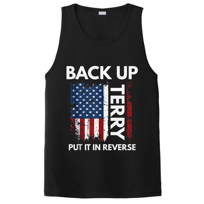 Back Up Terry Put It In Reverse Funny 4th of July PosiCharge Competitor Tank