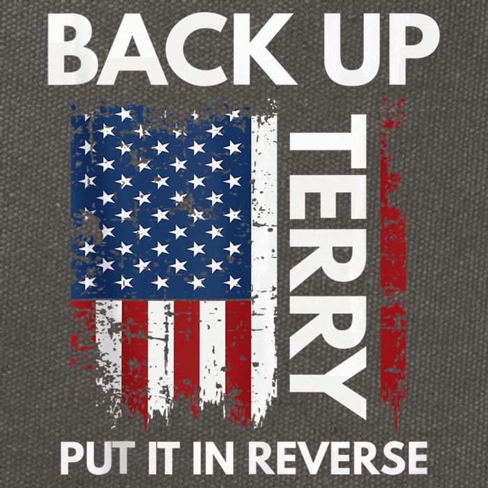 Back Up Terry Put It In Reverse Funny 4th of July Cotton Canvas Backpack