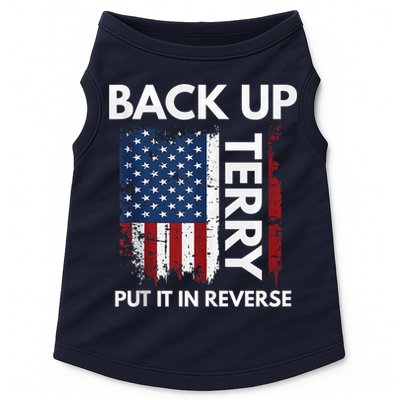 Back Up Terry Put It In Reverse Funny 4th of July Doggie Tank