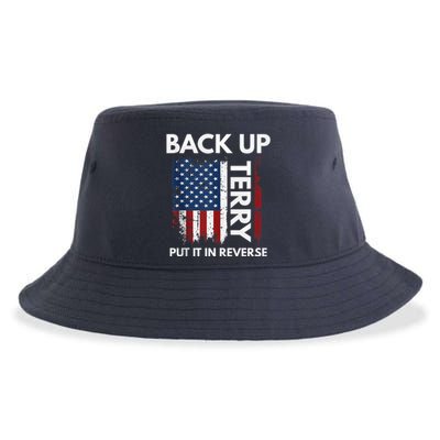 Back Up Terry Put It In Reverse Funny 4th of July Sustainable Bucket Hat