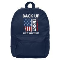 Back Up Terry Put It In Reverse Funny 4th of July 16 in Basic Backpack