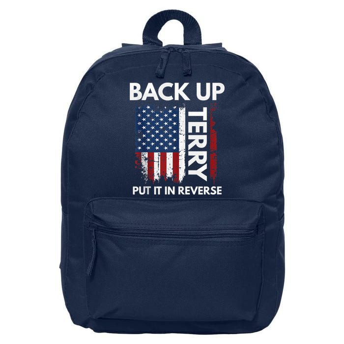 Back Up Terry Put It In Reverse Funny 4th of July 16 in Basic Backpack