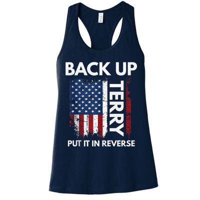 Back Up Terry Put It In Reverse Funny 4th of July Womens Tank Top