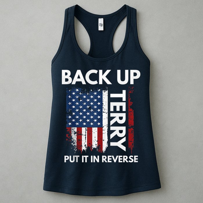 Back Up Terry Put It In Reverse Funny 4th of July Womens Tank Top