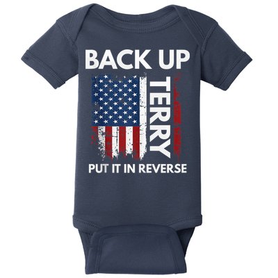 Back Up Terry Put It In Reverse Funny 4th of July Baby Bodysuit
