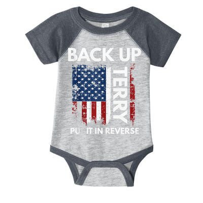 Back Up Terry Put It In Reverse Funny 4th of July Infant Baby Jersey Bodysuit