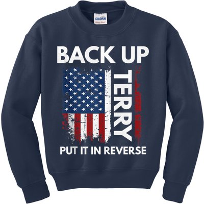 Back Up Terry Put It In Reverse Funny 4th of July Kids Sweatshirt