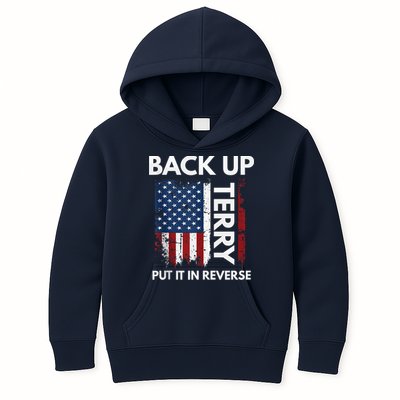 Back Up Terry Put It In Reverse Funny 4th of July Kids Hoodie