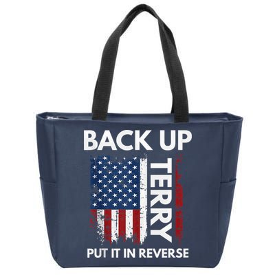Back Up Terry Put It In Reverse Funny 4th of July Zip Tote Bag
