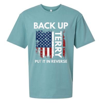 Back Up Terry Put It In Reverse Funny 4th of July Sueded Cloud Jersey T-Shirt