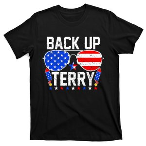 Back Up Terry 4th Of July Us Flag Patriotic Fireworks T-Shirt