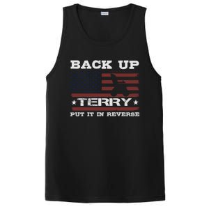 Back Up Terry Put It In Reverse Funny 4th Of July Usa Flag Cute Gift PosiCharge Competitor Tank