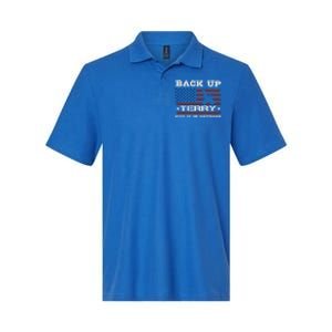 Back Up Terry Put It In Reverse Funny 4th Of July Usa Flag Cute Gift Softstyle Adult Sport Polo