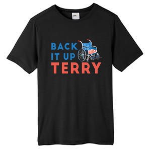 Back Up Terry Put It In Reverse Wheelchair Independence Day Gift Tall Fusion ChromaSoft Performance T-Shirt