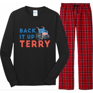 Back Up Terry Put It In Reverse Wheelchair Independence Day Gift Long Sleeve Pajama Set