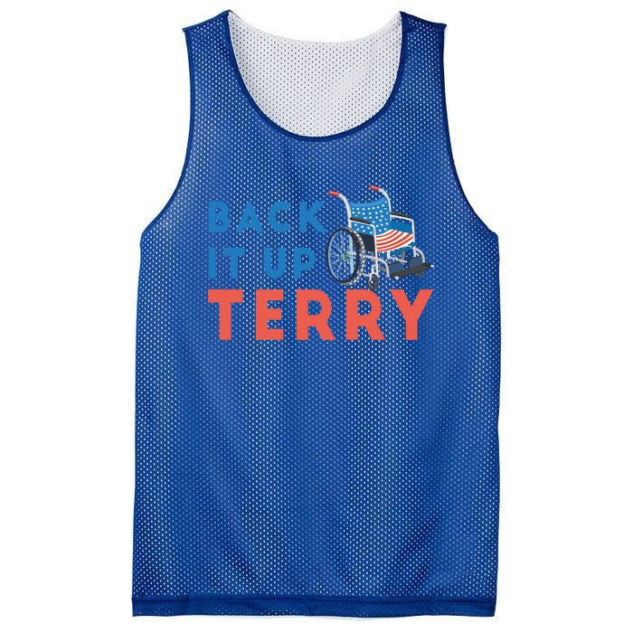 Back Up Terry Put It In Reverse Wheelchair Independence Day Gift Mesh Reversible Basketball Jersey Tank