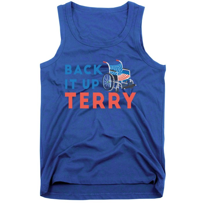 Back Up Terry Put It In Reverse Wheelchair Independence Day Gift Tank Top