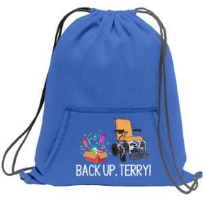 Back Up Terry Put It In Reverse 4th July Us Flag Fireworks Great Gift Sweatshirt Cinch Pack Bag