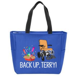 Back Up Terry Put It In Reverse 4th July Us Flag Fireworks Great Gift Zip Tote Bag