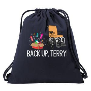 Back Up Terry Put It In Reverse 4th July Us Flag Fireworks Great Gift Drawstring Bag