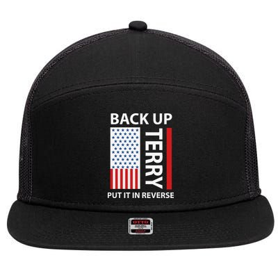 Back Up Terry Put It In Reverse 7 Panel Mesh Trucker Snapback Hat