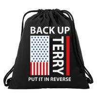 Back Up Terry Put It In Reverse Drawstring Bag