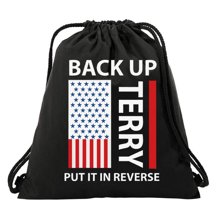 Back Up Terry Put It In Reverse Drawstring Bag