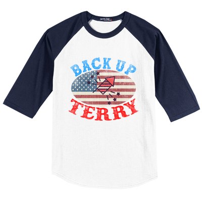 Back Up Terry Put It In Reverse 4th Of July Firework Flag Funny Gift Baseball Sleeve Shirt