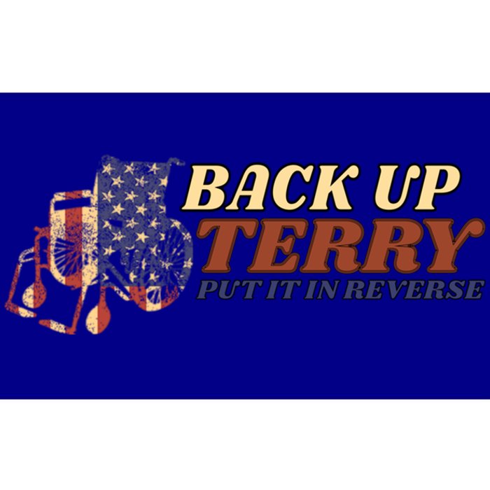 Back Up Terry Put It In Reverse 4th July Us Flag Fireworks Gift Bumper Sticker