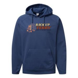 Back Up Terry Put It In Reverse 4th July Us Flag Fireworks Gift Performance Fleece Hoodie